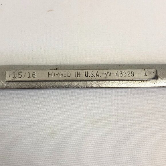 Craftsman 15/16" And 1" 12 Point Boxed End Wrench USA VV- 43929 - Picture 4 of 6